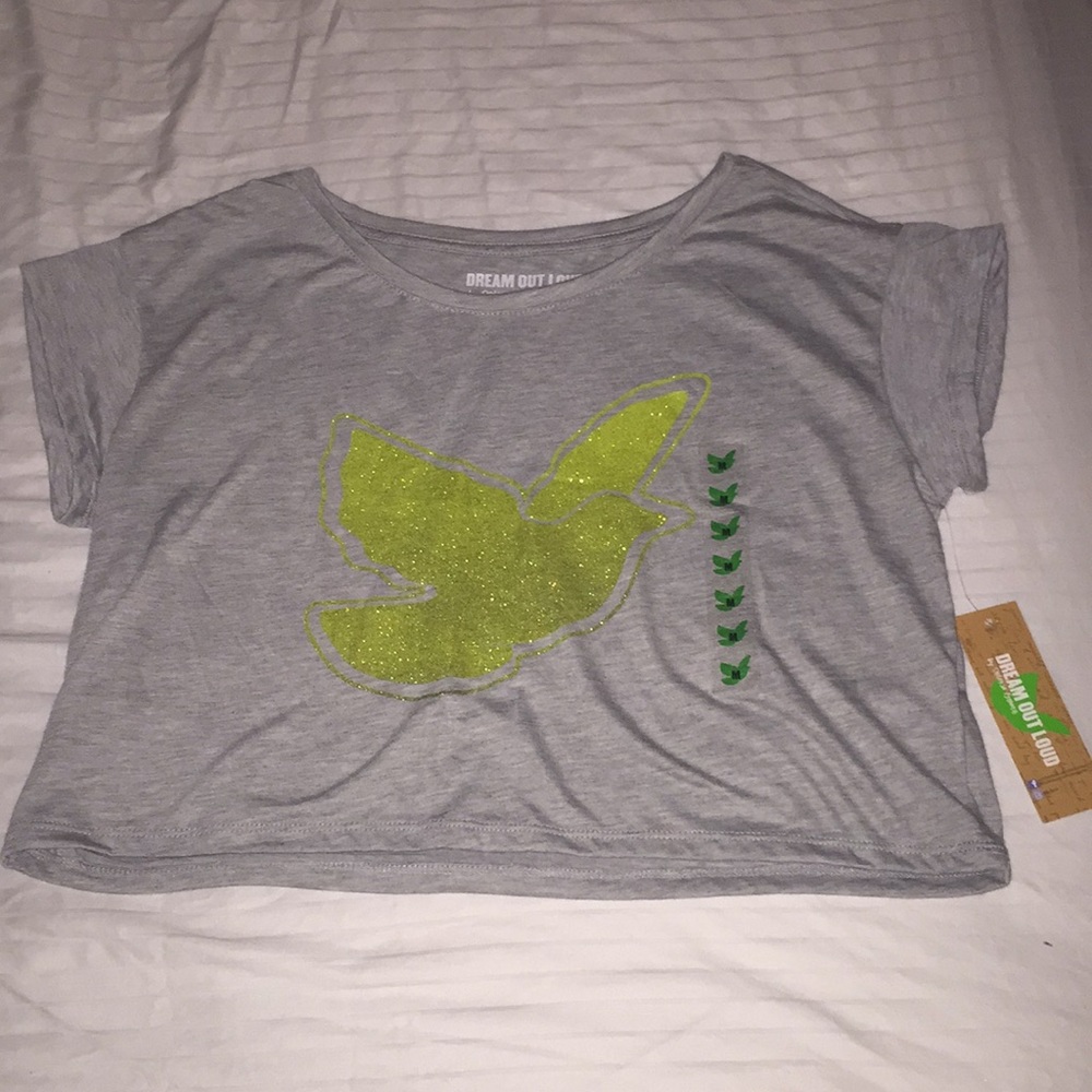 Selena Gomez Bird Crop Top
